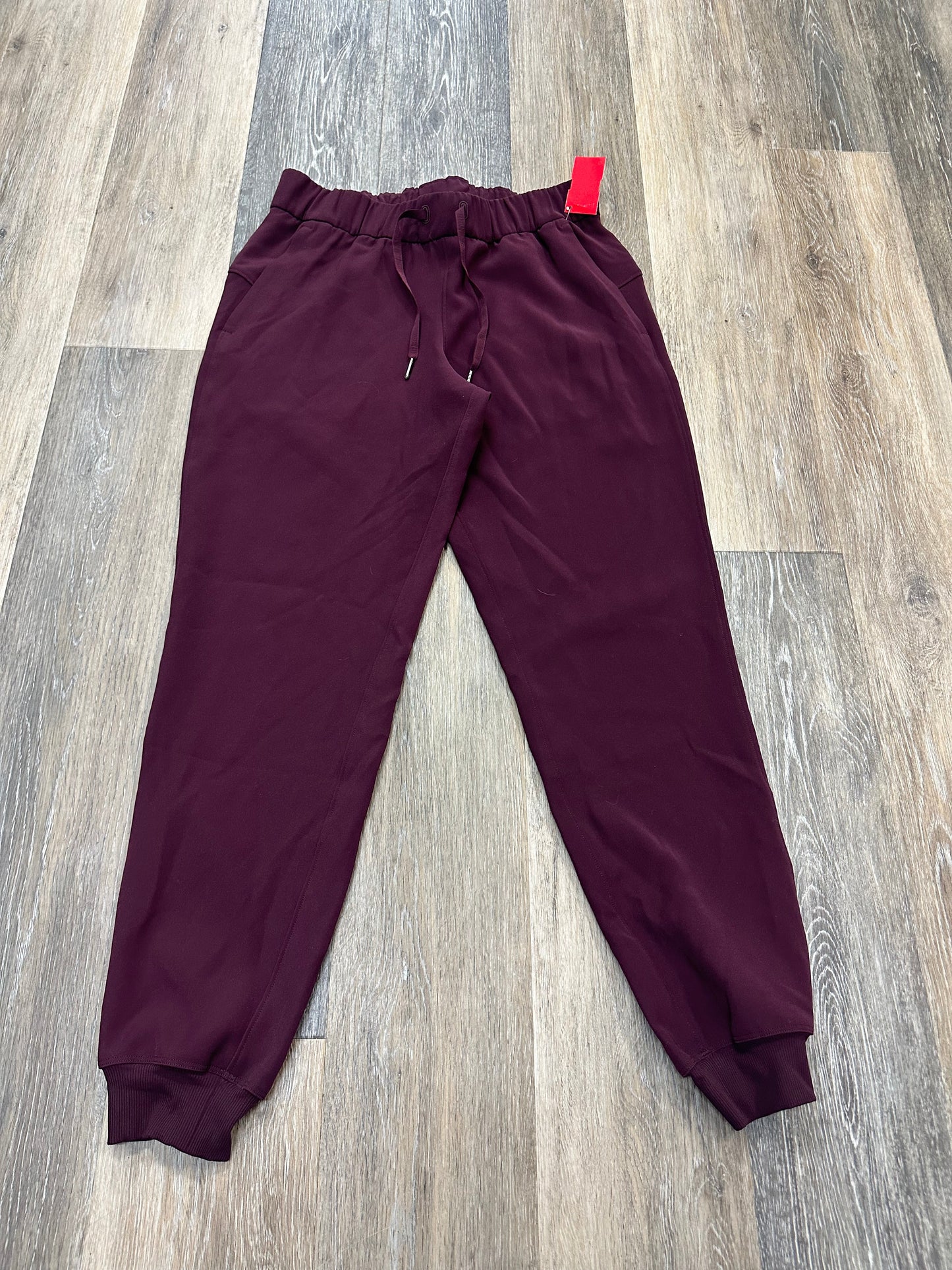 Red Athletic Pants Lululemon, Size 6