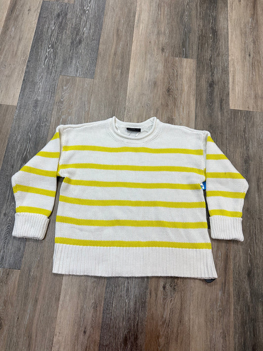 Sweater By Lane Bryant In White & Yellow, Size: 2x