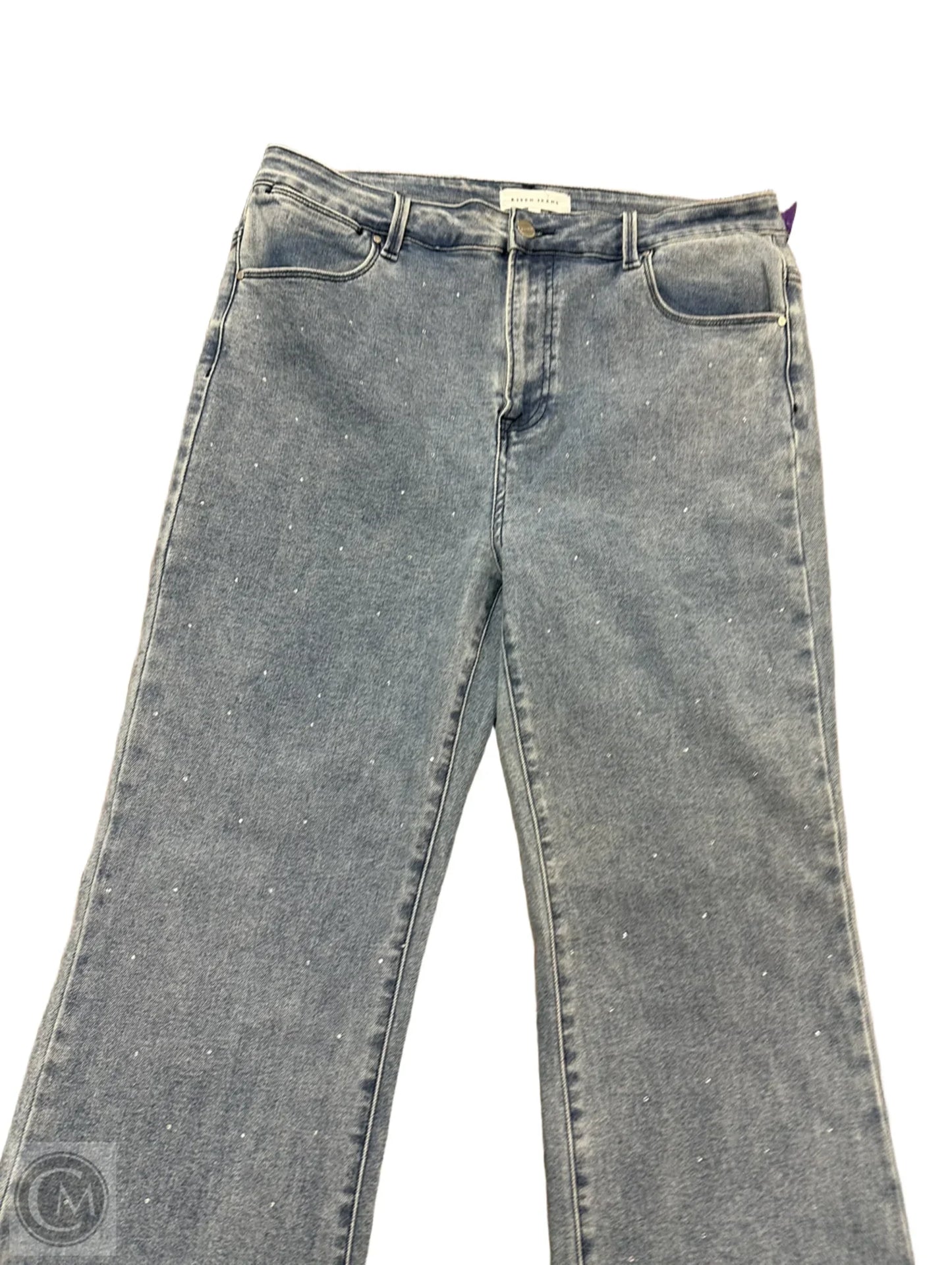 Jeans Straight By Risen In Blue Denim, Size: 1x