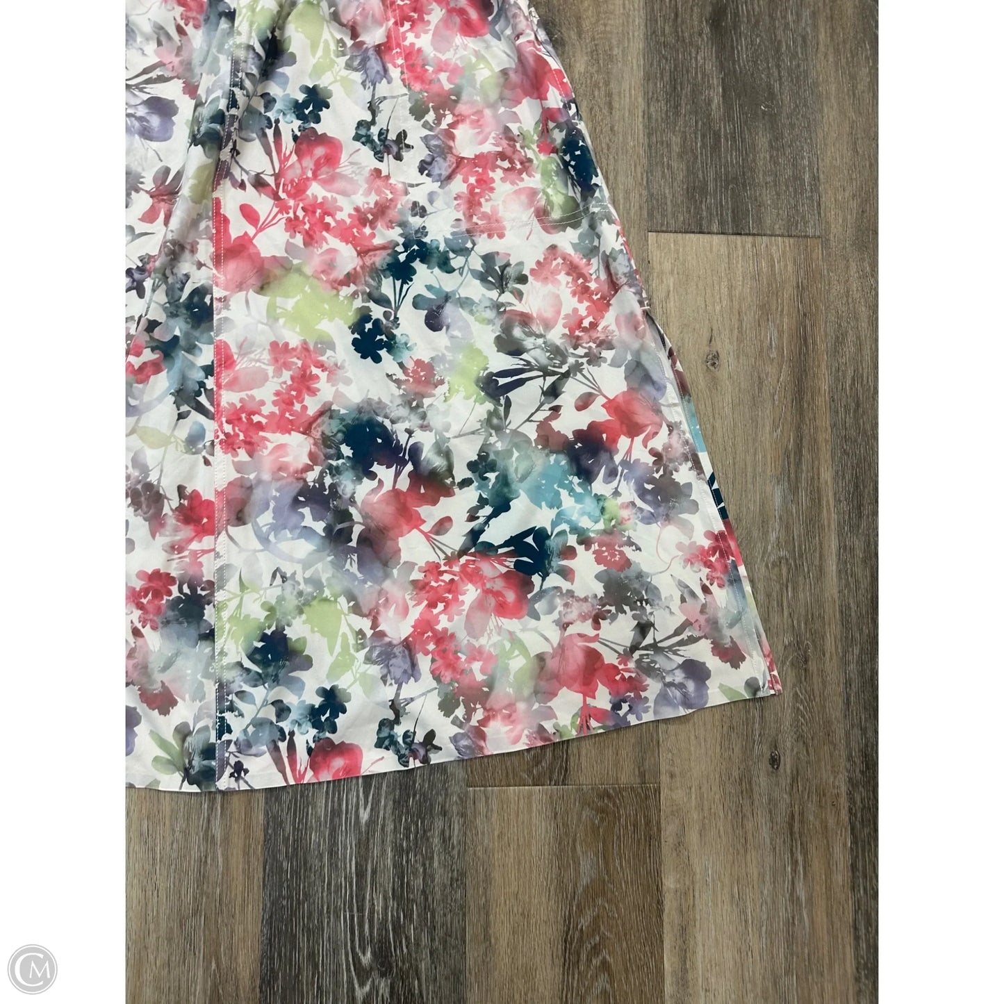 - Skirt Midi By Athleta In Floral Print, Size: L