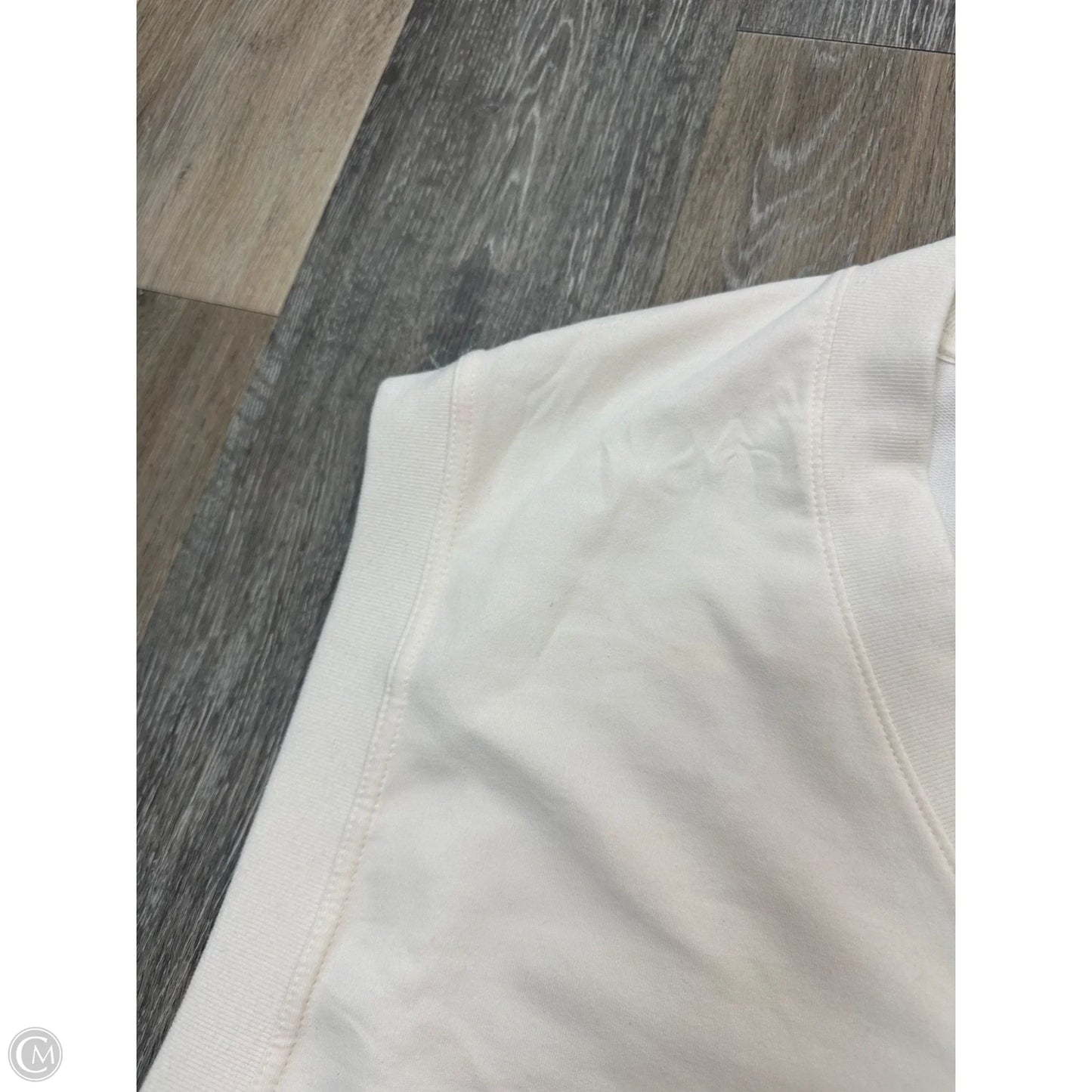 Top Short Sleeve By Athleta In Cream, Size: Xl