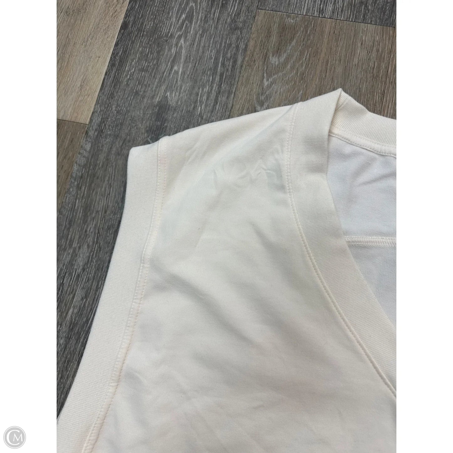 Top Short Sleeve By Athleta In Cream, Size: Xl
