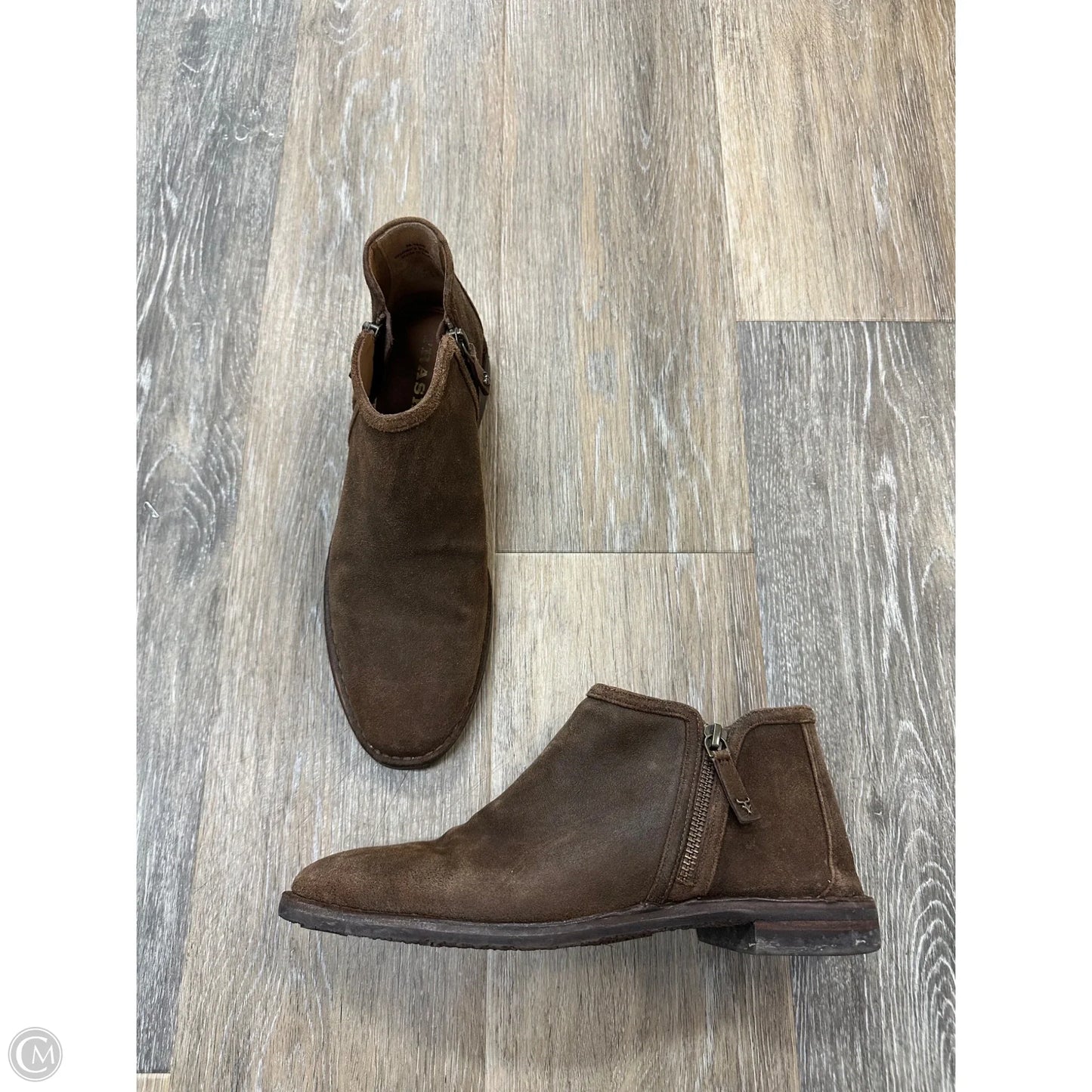 Boots Ankle Flats By Trask In Brown, Size: 8.5