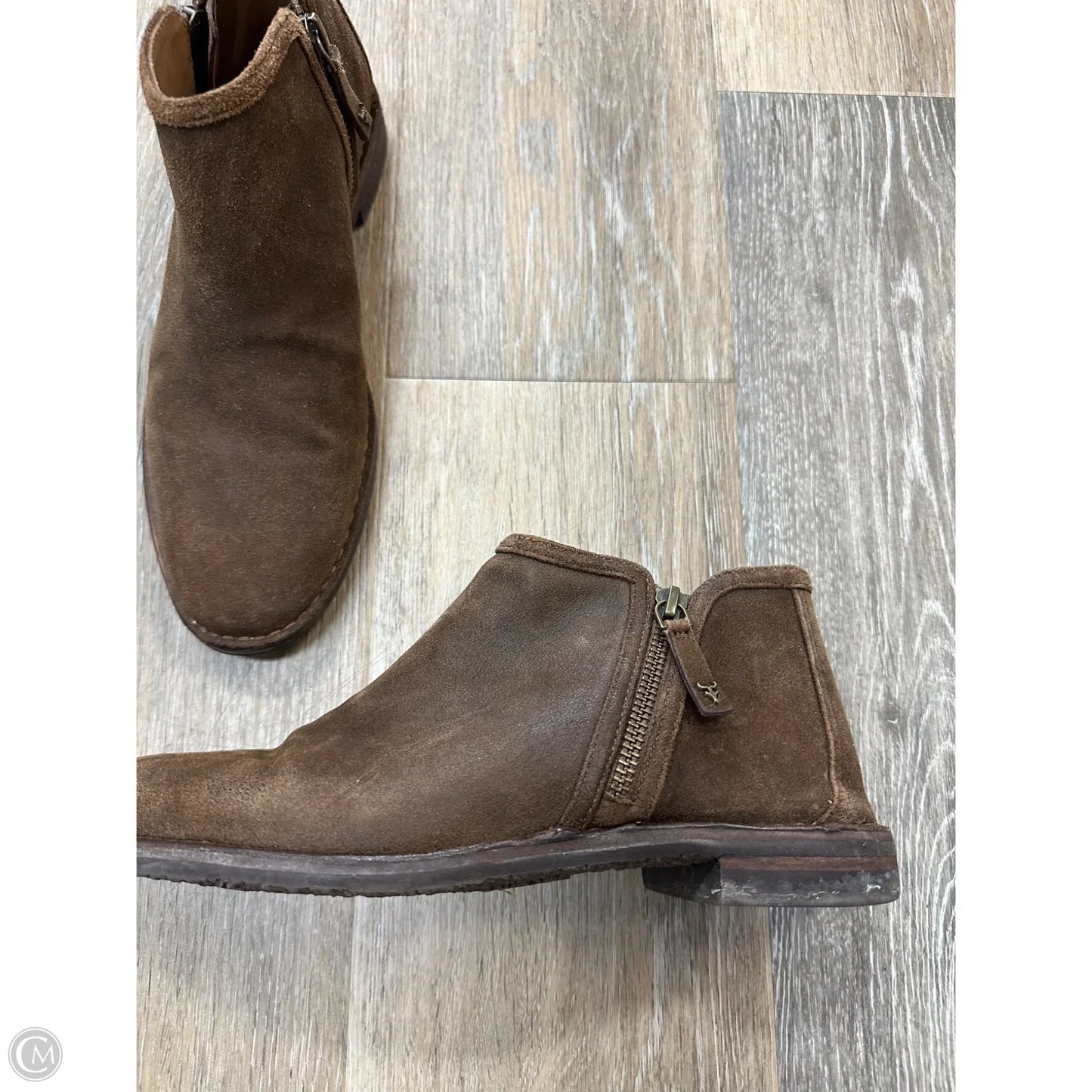 Boots Ankle Flats By Trask In Brown, Size: 8.5