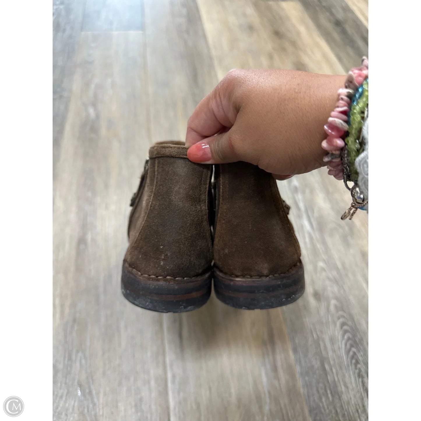 Boots Ankle Flats By Trask In Brown, Size: 8.5