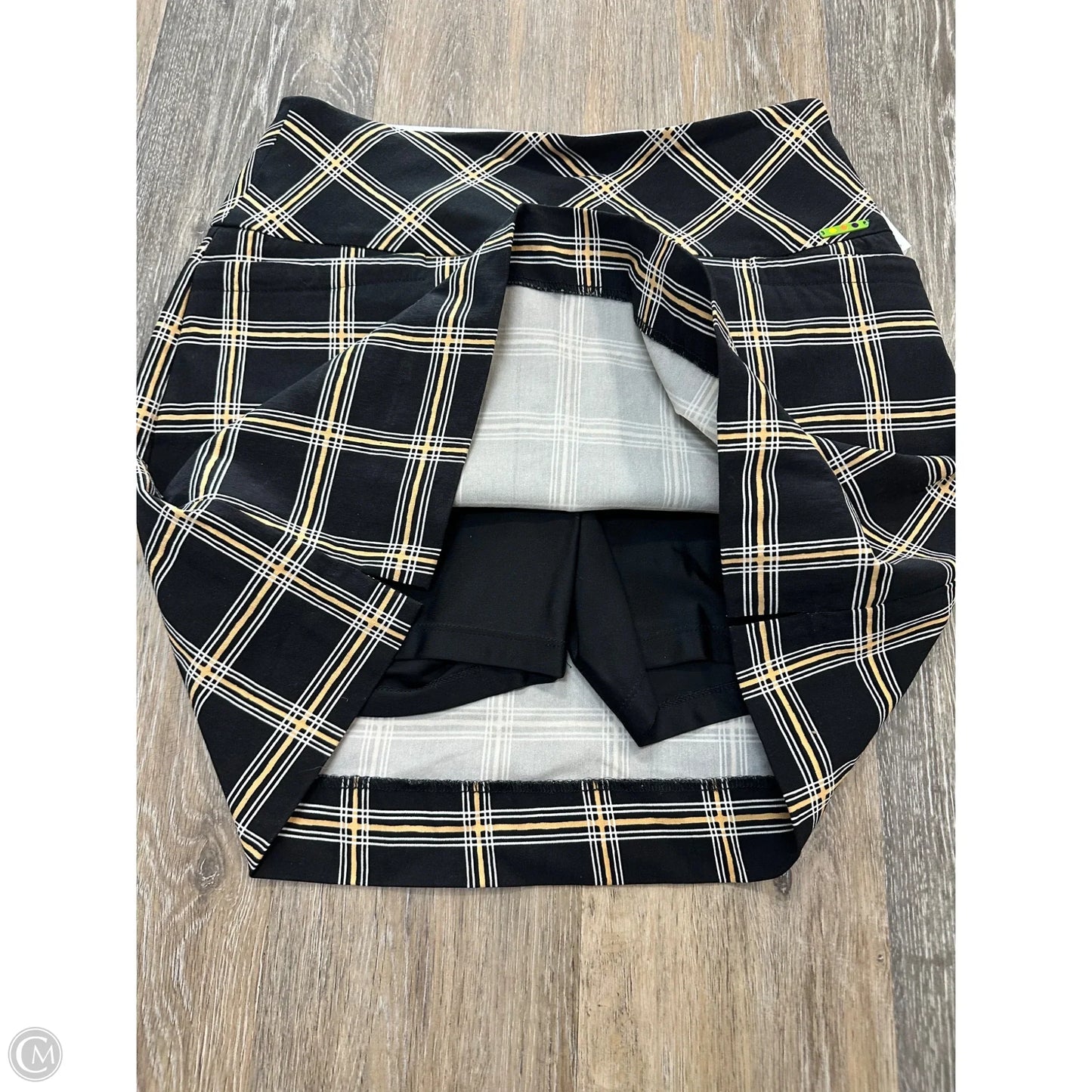 Athletic Skort By Swing Control In Plaid Pattern, Size: 8