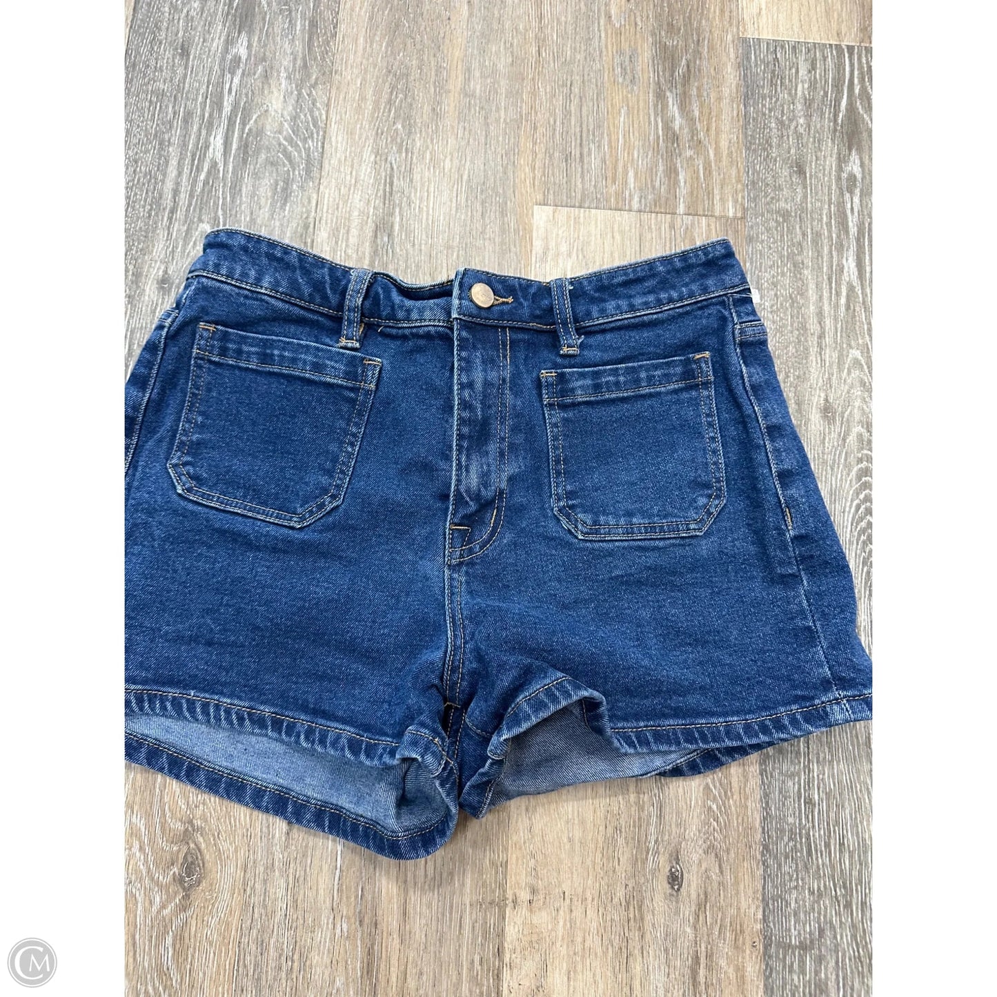Shorts By Mica In Blue Denim, Size: M