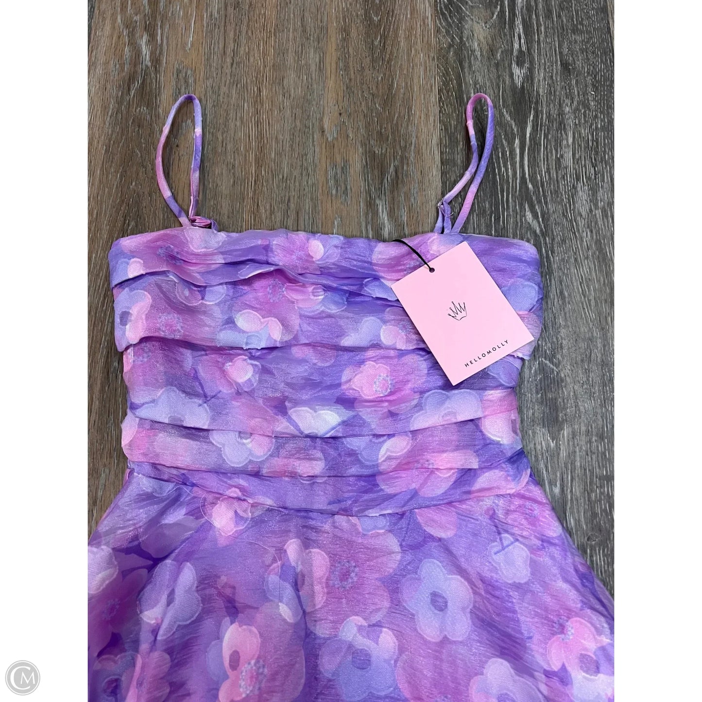 -Dress Party Midi By Hello Molly In Purple, Size: Xs