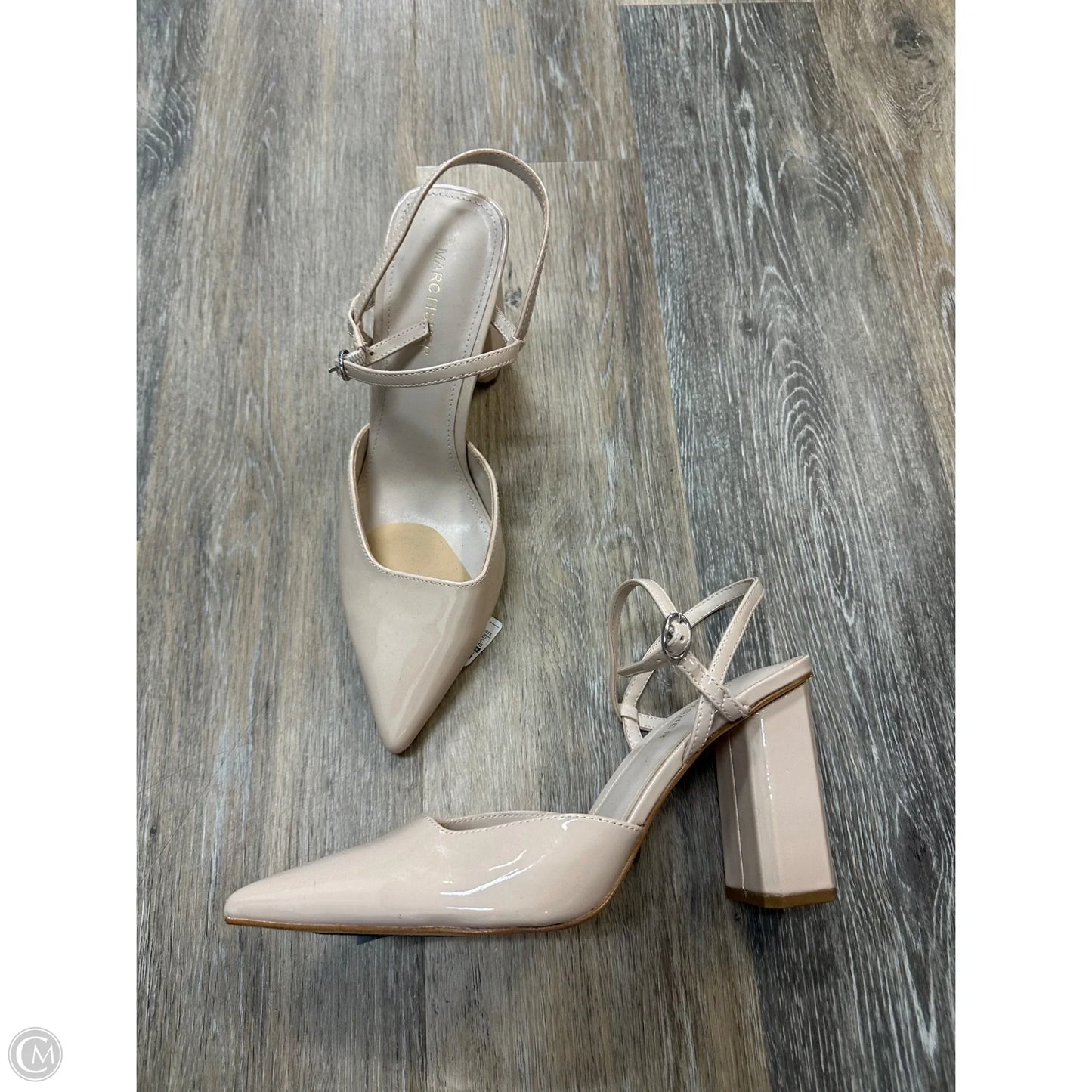 Shoes Heels Block By Marc Fisher In Cream, Size: 10