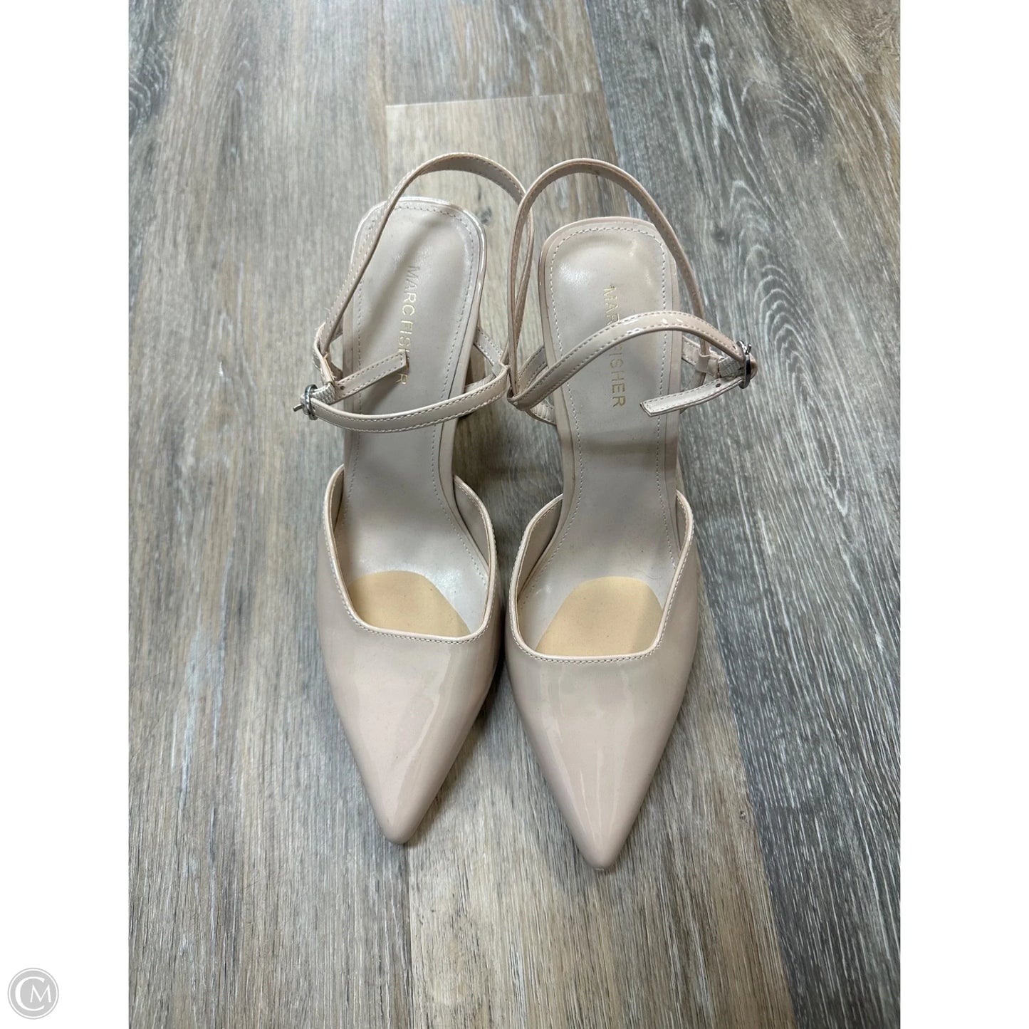 Shoes Heels Block By Marc Fisher In Cream, Size: 10