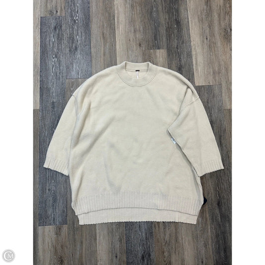 Sweater By Free People In Beige, Size: Xl