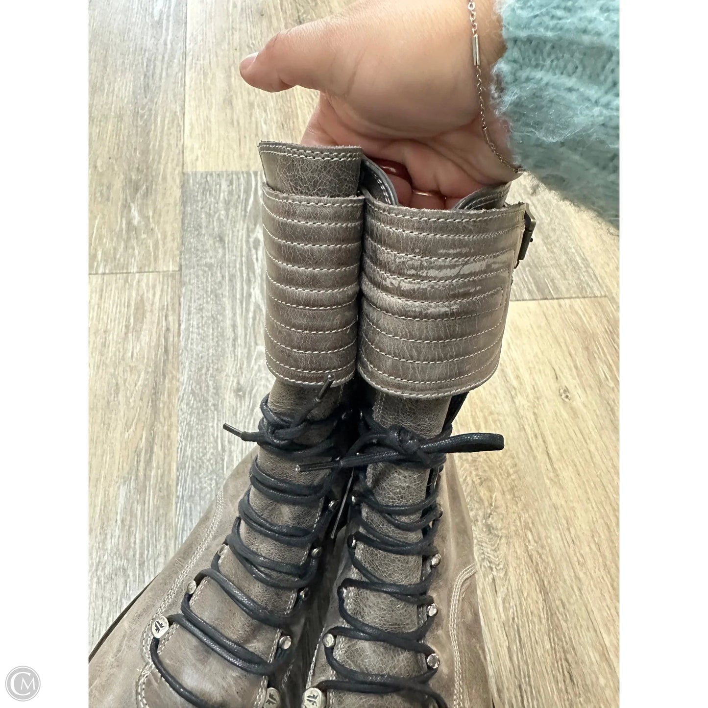 Boots Designer By Frye In Grey, Size: 11