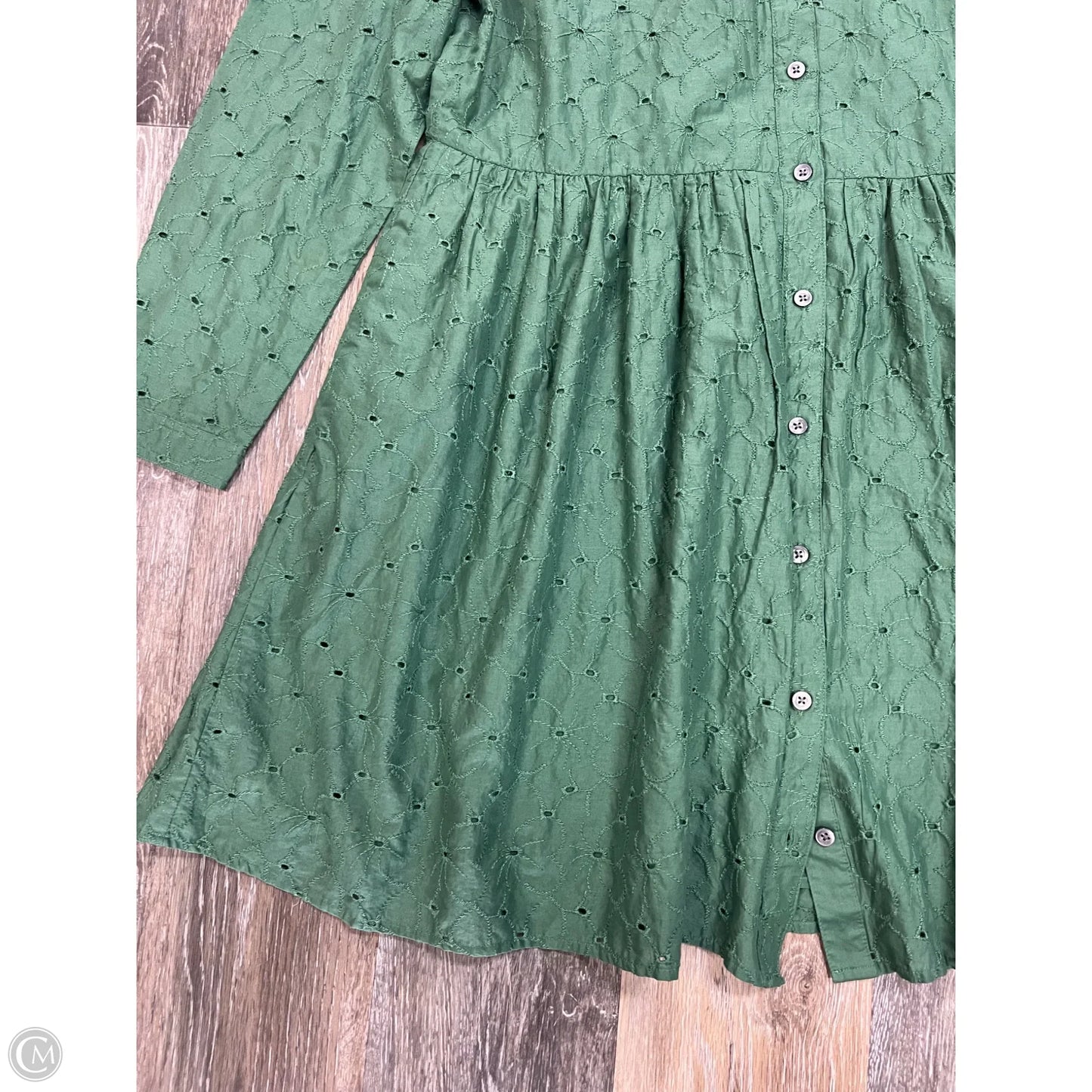 Dress Casual Midi By J. Crew In Green, Size: 12