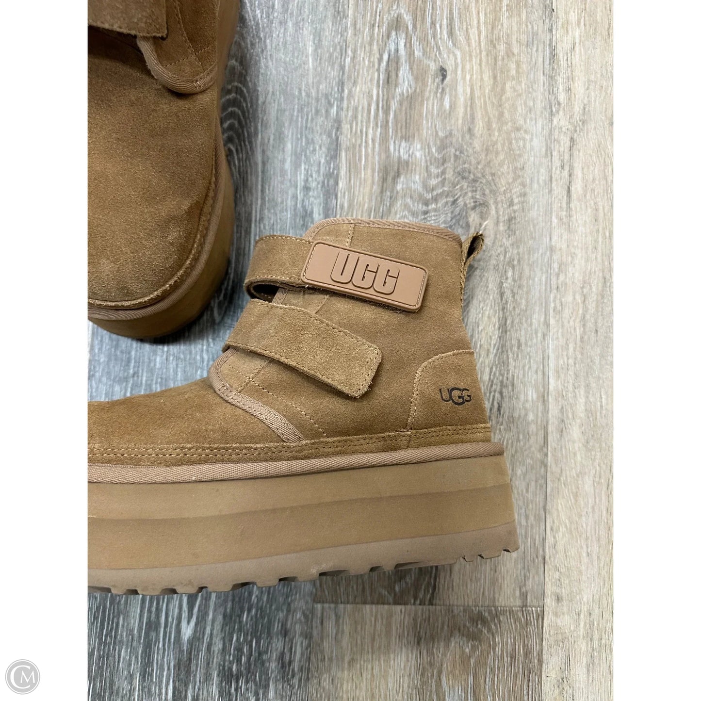 Boots Designer By Ugg In Brown, Size: 8