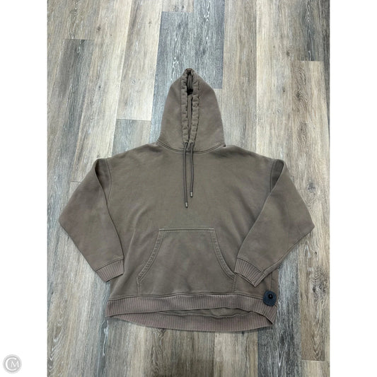 Sweatshirt Hoodie By Zara In Brown, Size: L