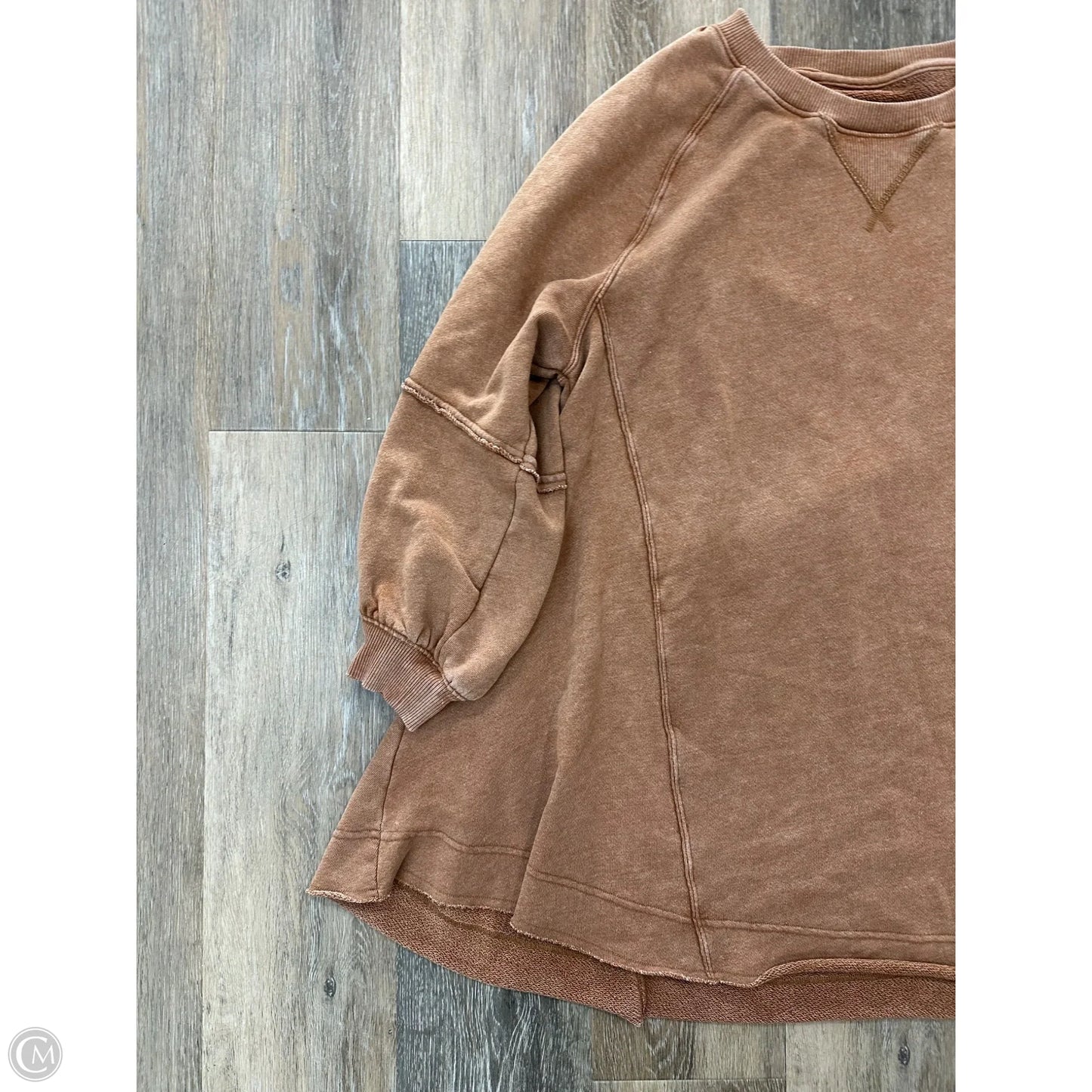 Sweatshirt Crewneck By American Eagle In Tan, Size: M