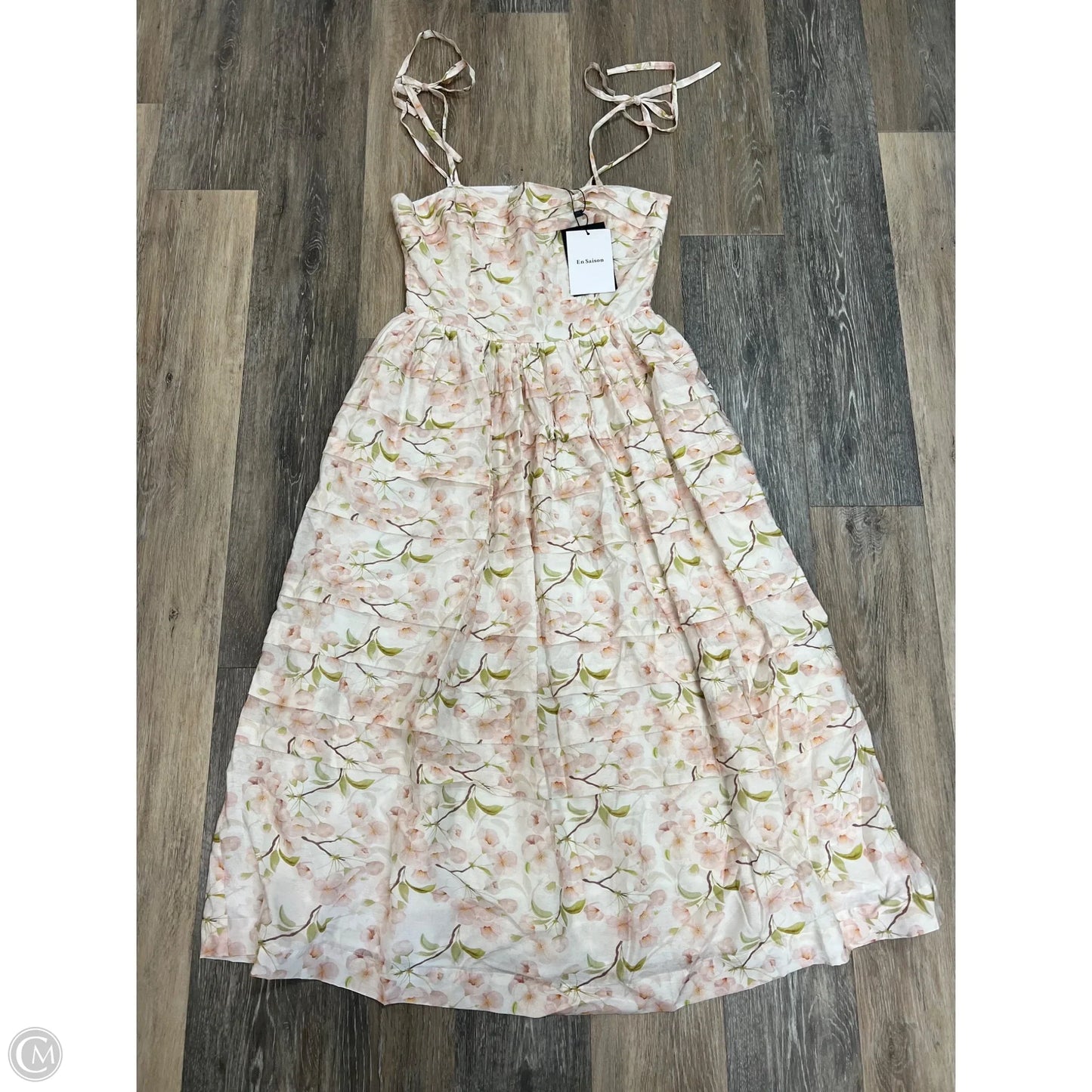 -Dress Party Long By En Saison In Floral Print, Size: M