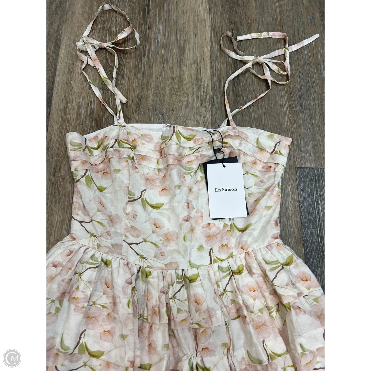 -Dress Party Long By En Saison In Floral Print, Size: M