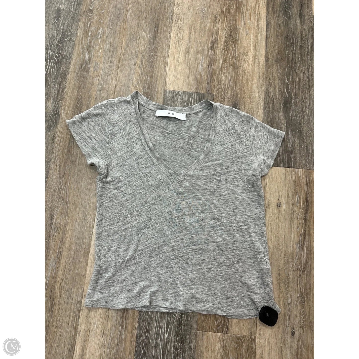 Top Short Sleeve By IRO In Grey, Size: L
