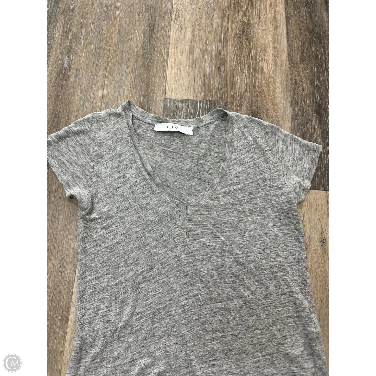 Top Short Sleeve By IRO In Grey, Size: L