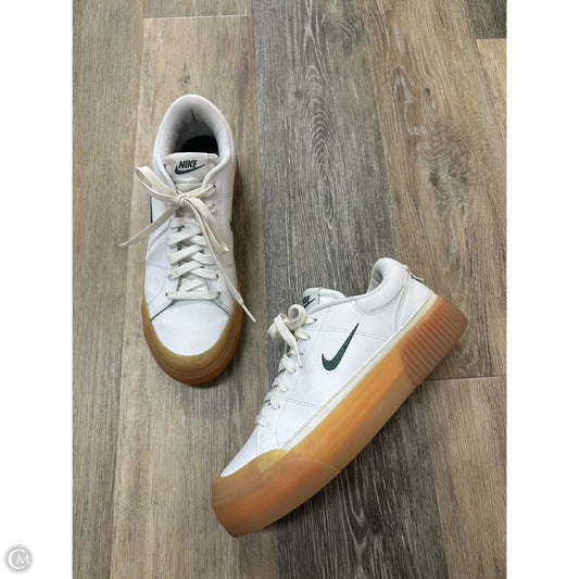 Shoes Athletic By Nike In White, Size: 9.5