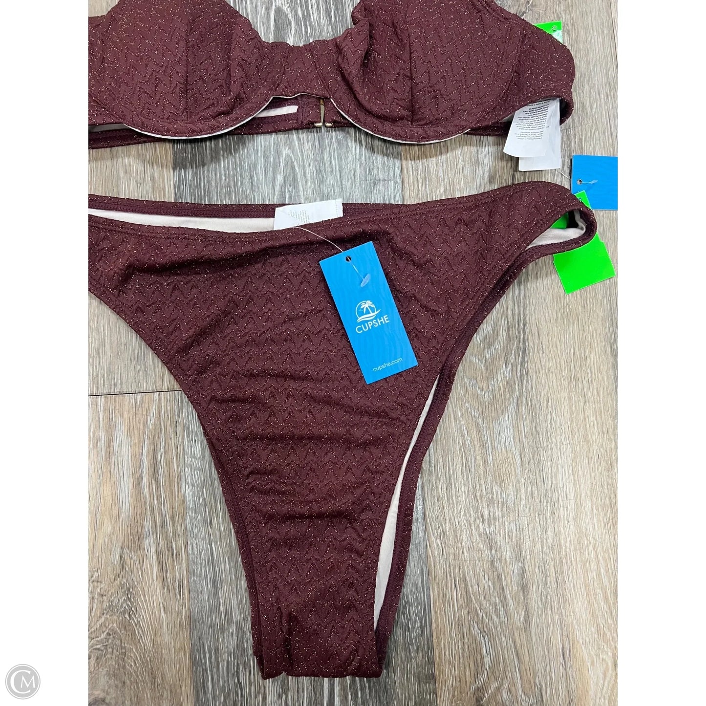 Swimsuit 2pc By Cupshe In Brown, Size: S