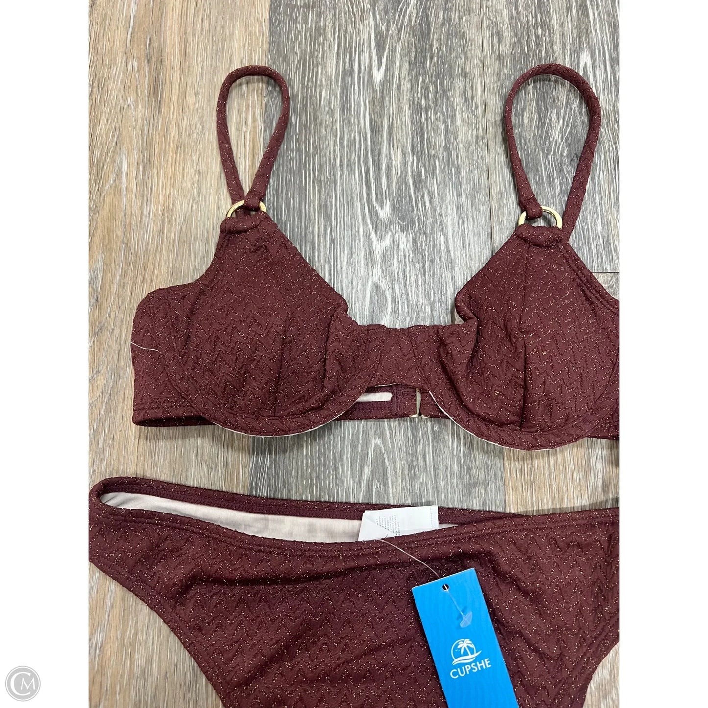 Swimsuit 2pc By Cupshe In Brown, Size: S