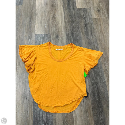 Top Short Sleeve By We The Free In Yellow, Size: Xs