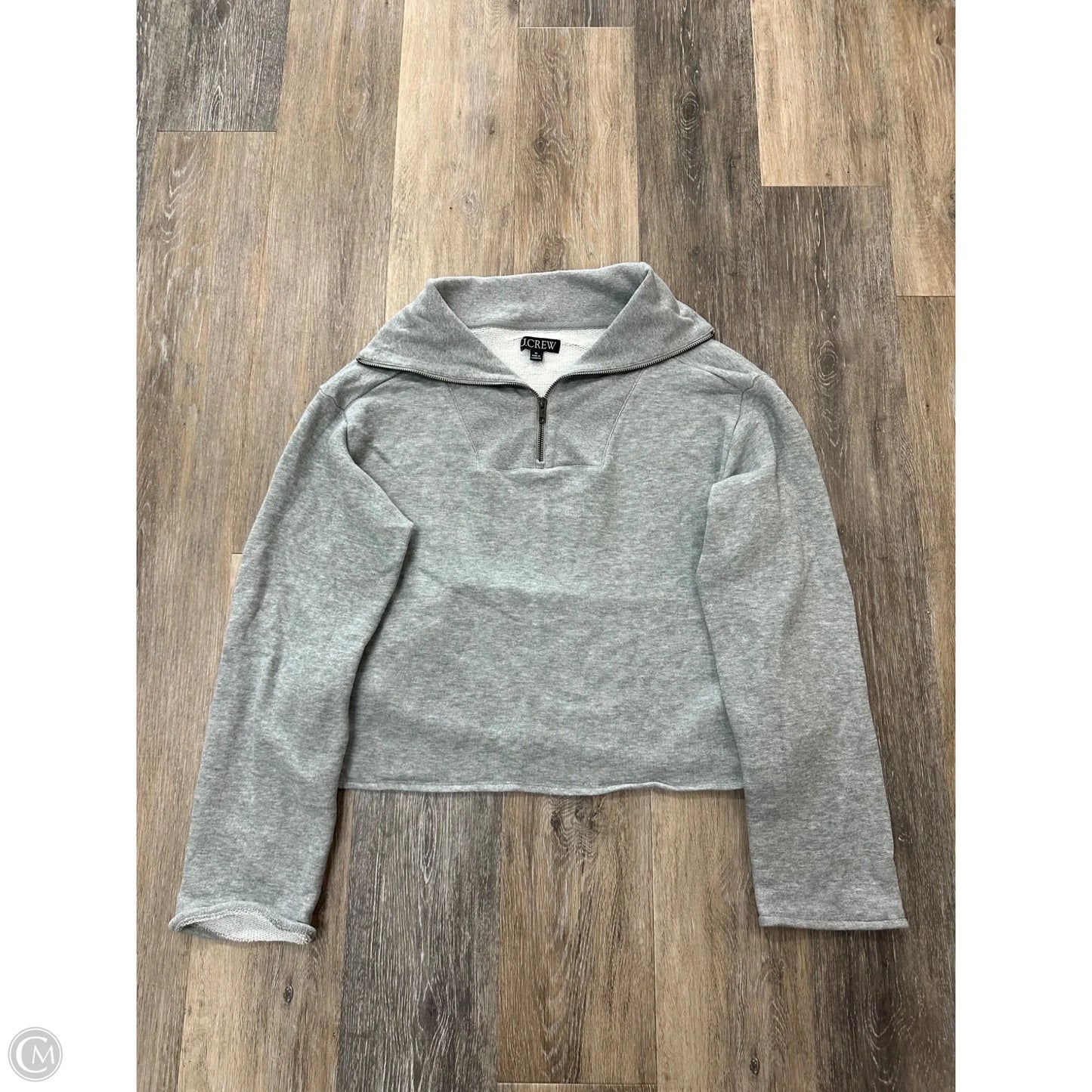 Sweatshirt Collar By J. Crew In Grey, Size: M