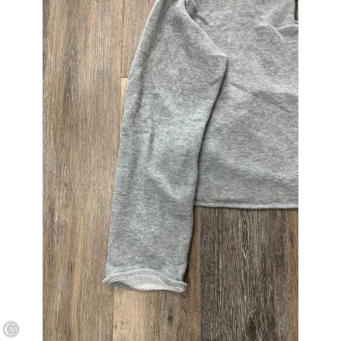 Sweatshirt Collar By J. Crew In Grey, Size: M