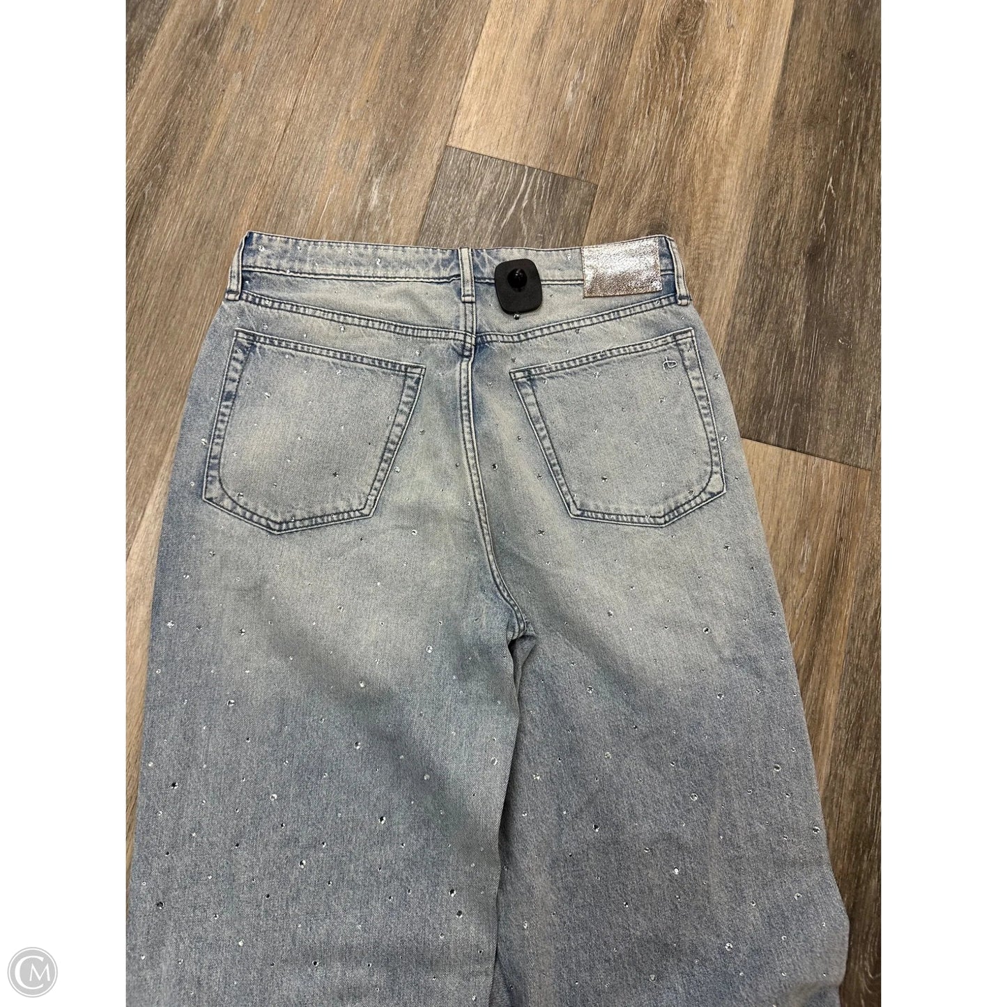 Jeans Wide Leg By Rag And Bone In Blue Denim, Size: 6