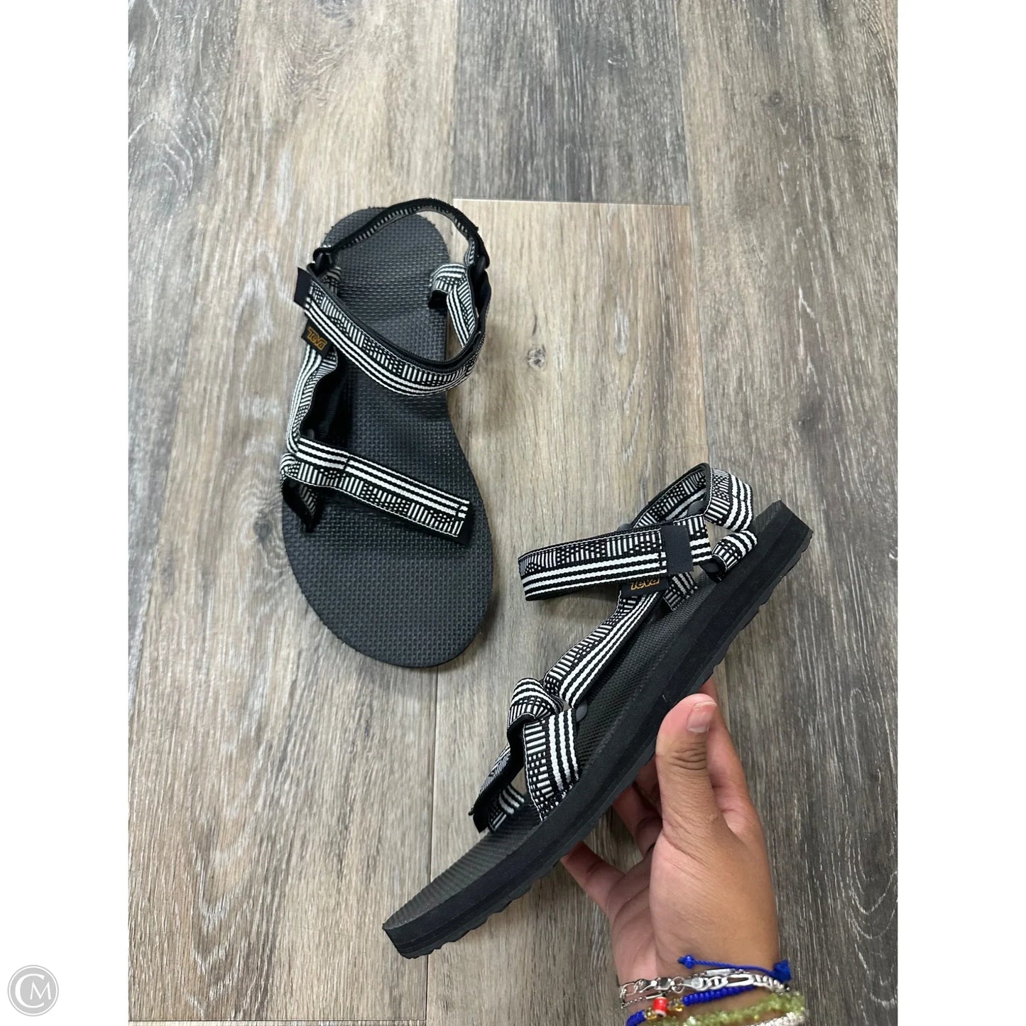 Sandals Flats By Teva In Black, Size: 9