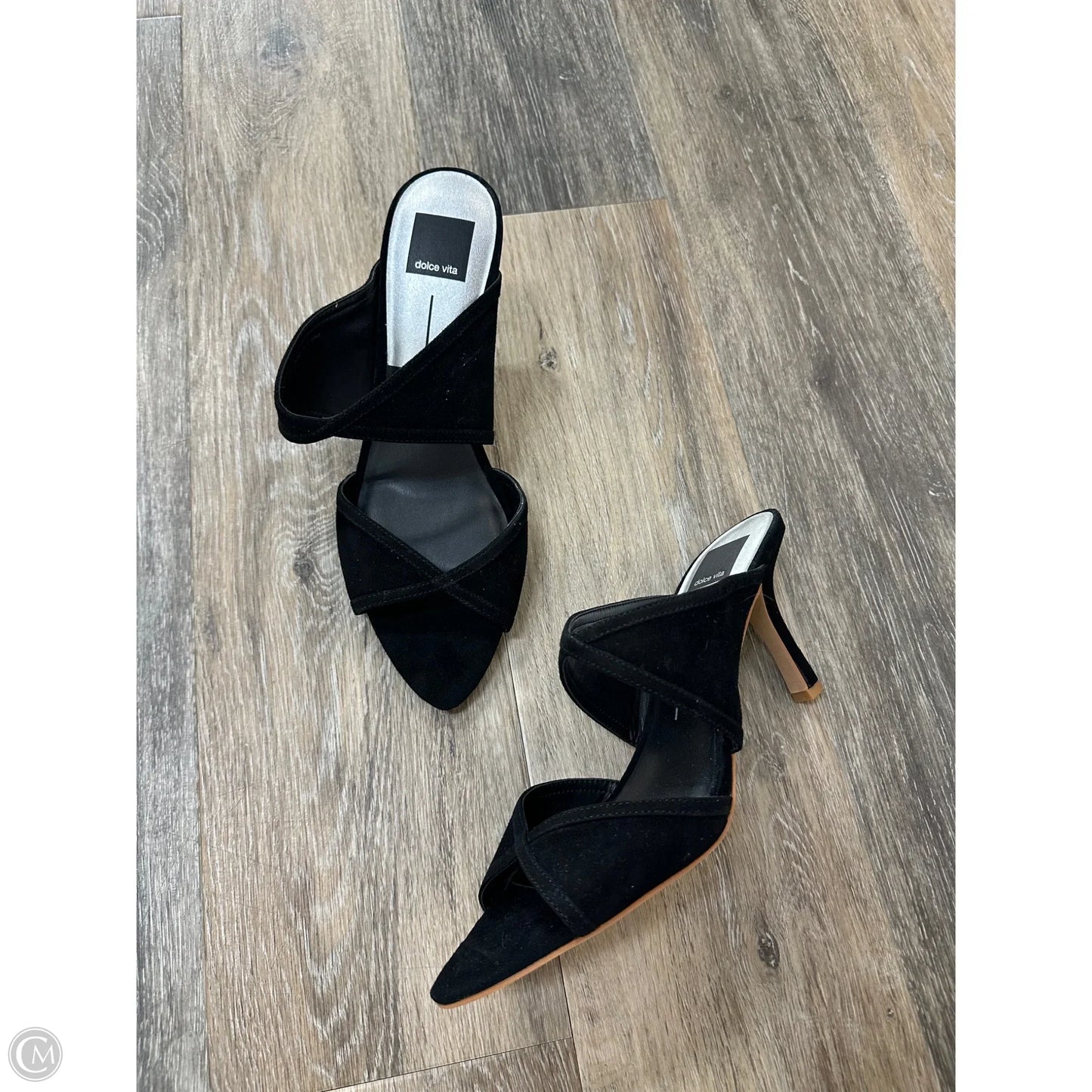 Sandals Heels Stiletto By Dolce Vita In Black, Size: 9.5