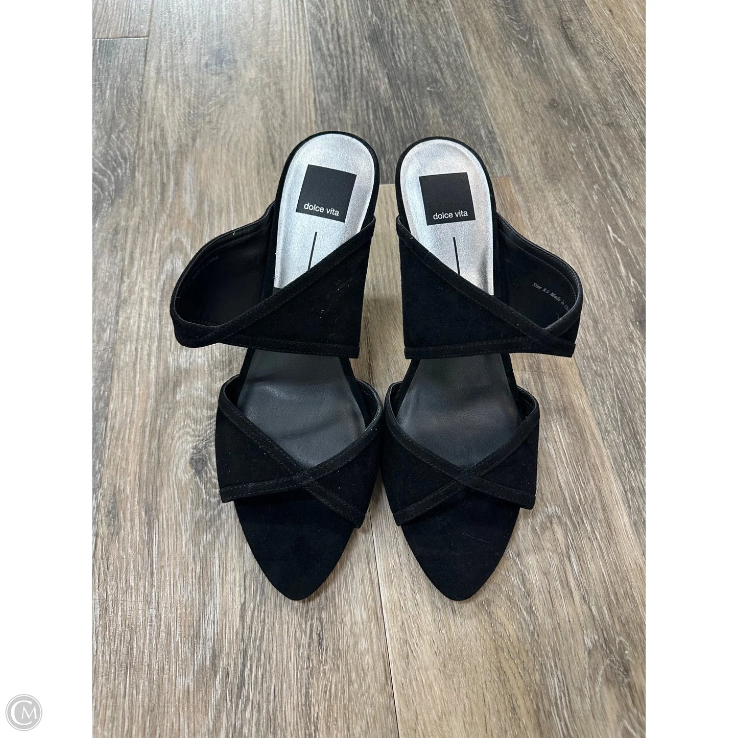 Sandals Heels Stiletto By Dolce Vita In Black, Size: 9.5