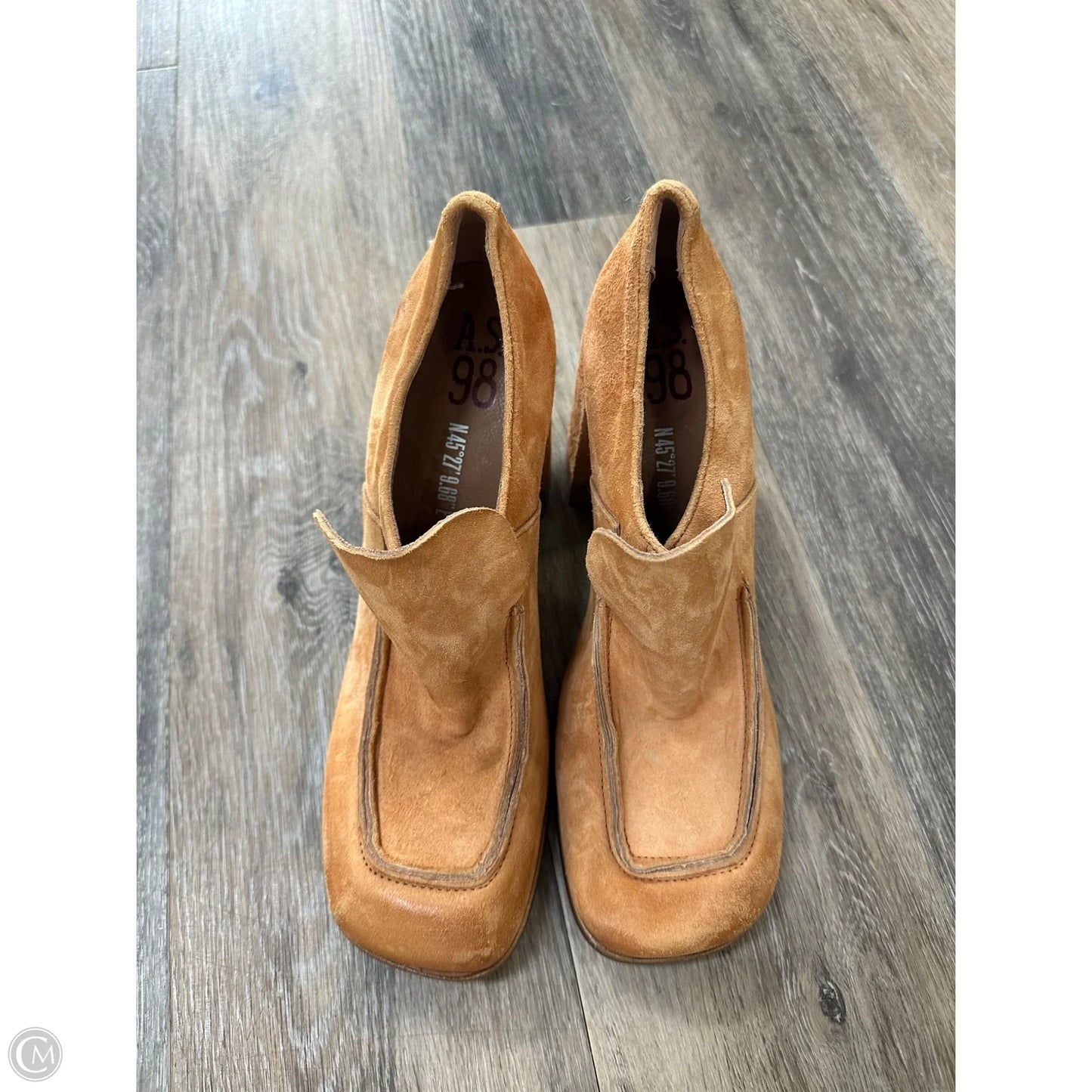 Shoes Heels Block By AS98 In Tan, Size: 10