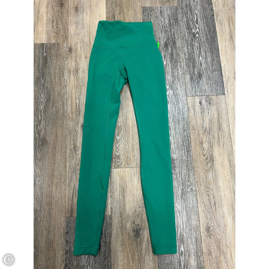 Athletic Leggings By Lululemon In Green, Size: 0