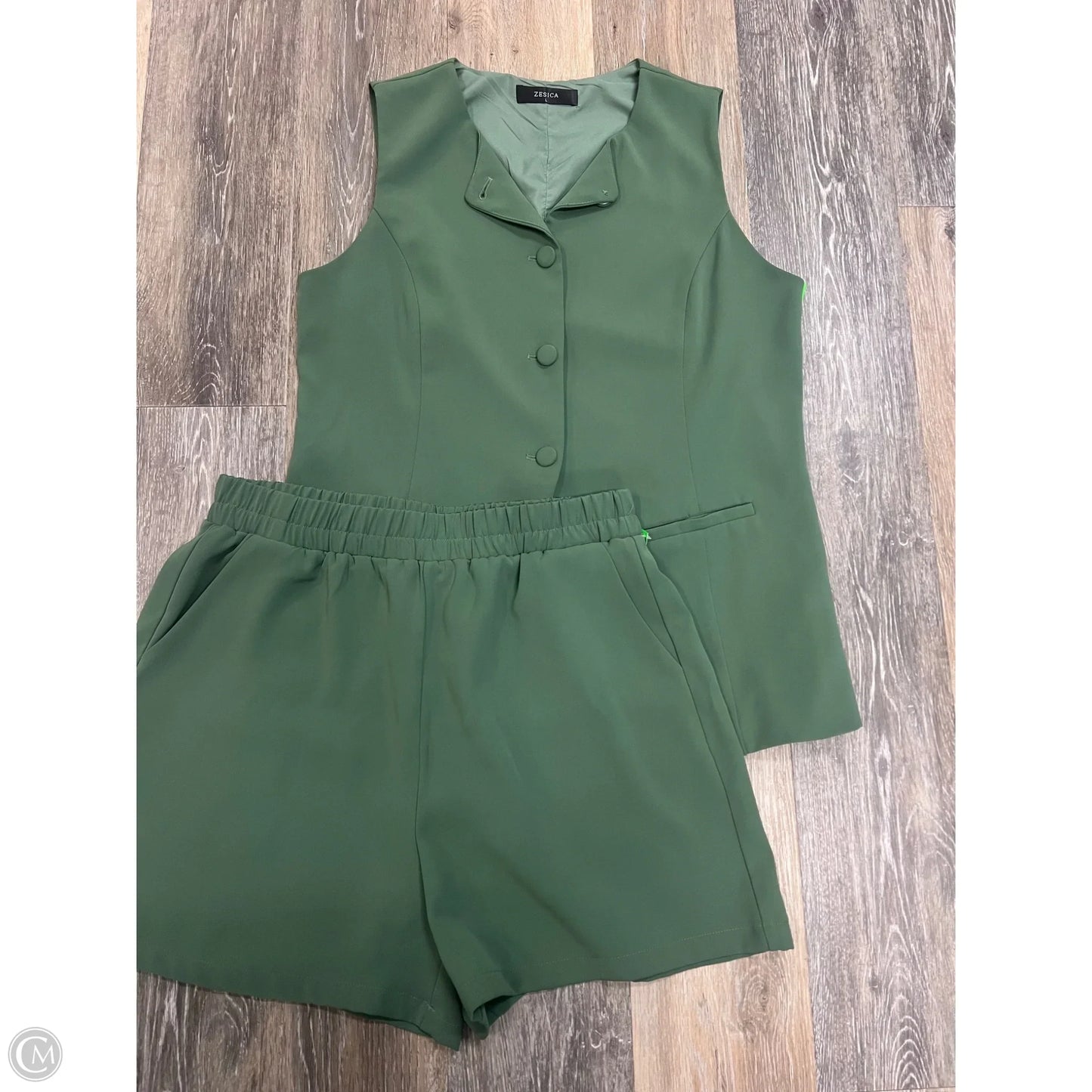 Shorts Set By Zesica In Green, Size: L