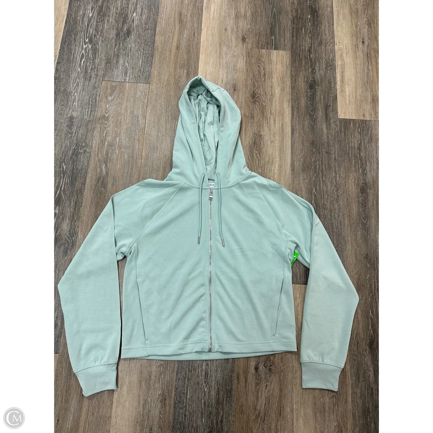 -Athletic Sweatshirt Hoodie By Athleta In Teal, Size: S