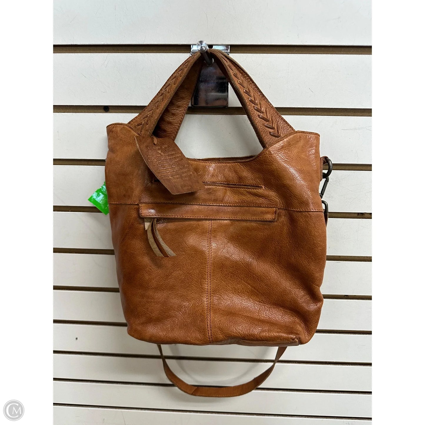 Handbag Leather By Latico, Size: Medium
