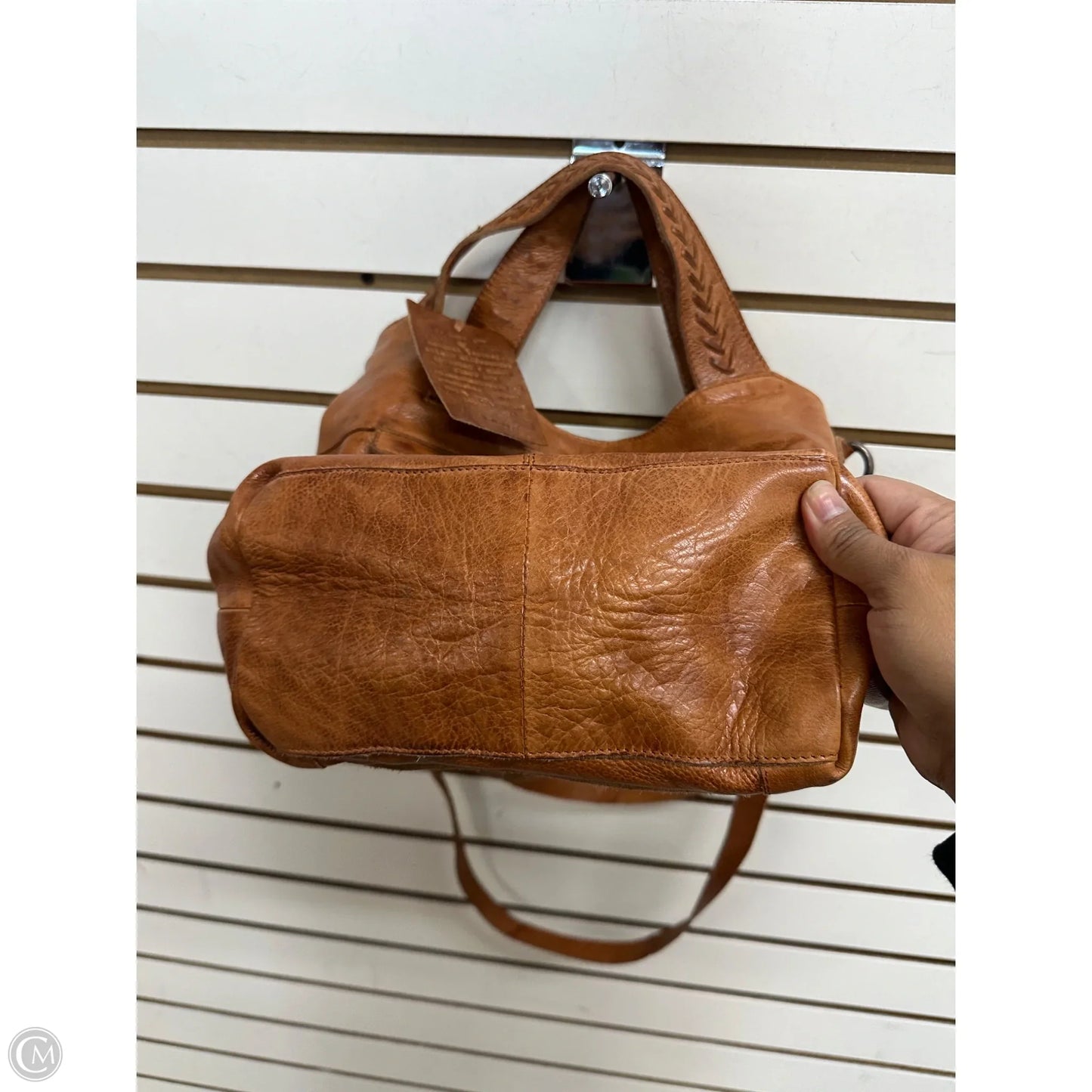 Handbag Leather By Latico, Size: Medium