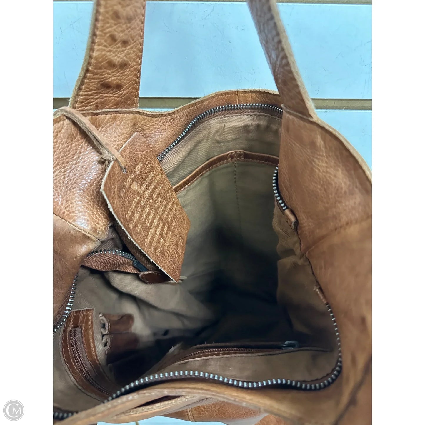 Handbag Leather By Latico, Size: Medium