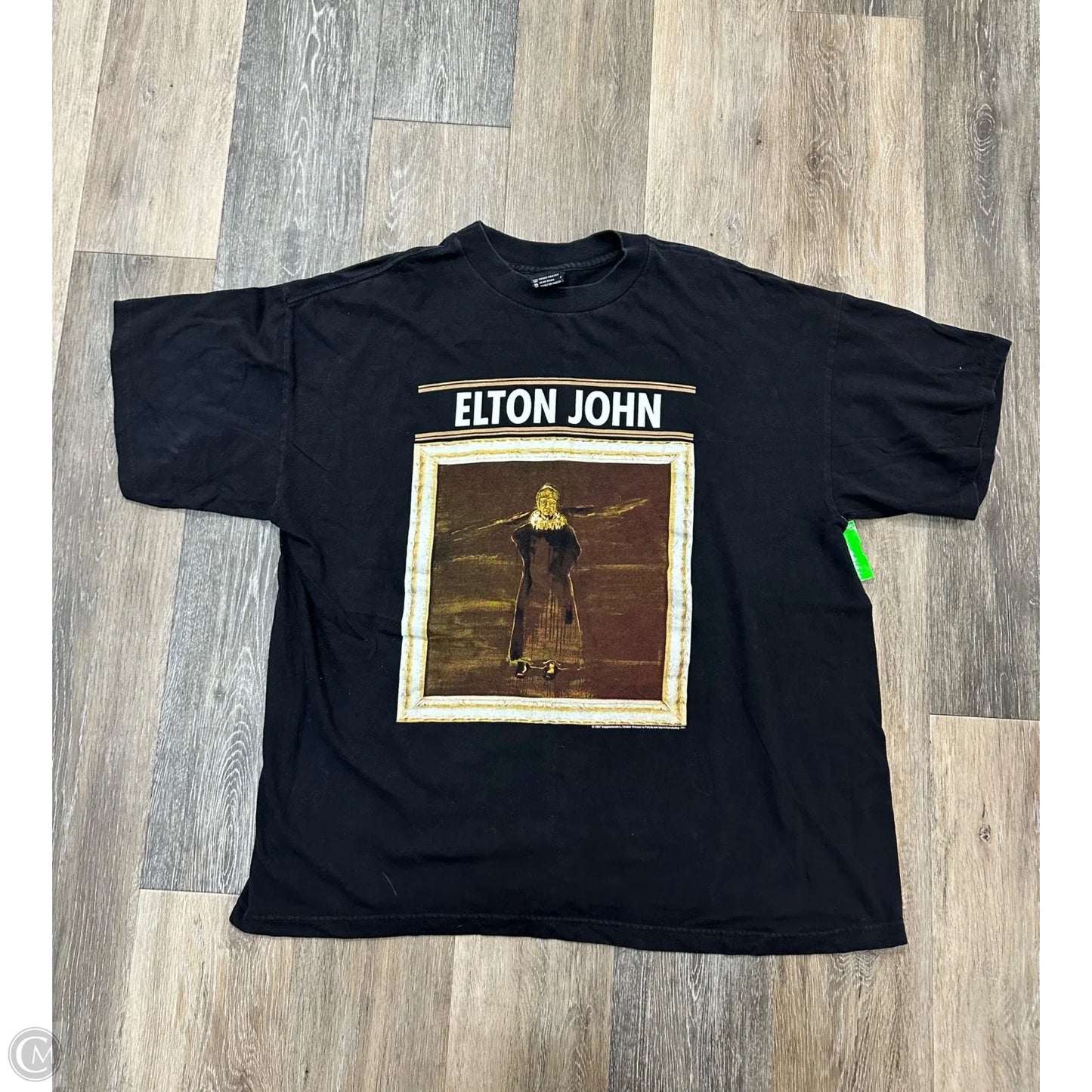 Top Short Sleeve By Polygram In Black, Size: Xl