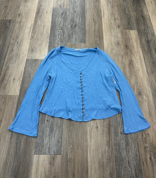 Blue Blouse Long Sleeve Reformation, Size 3x