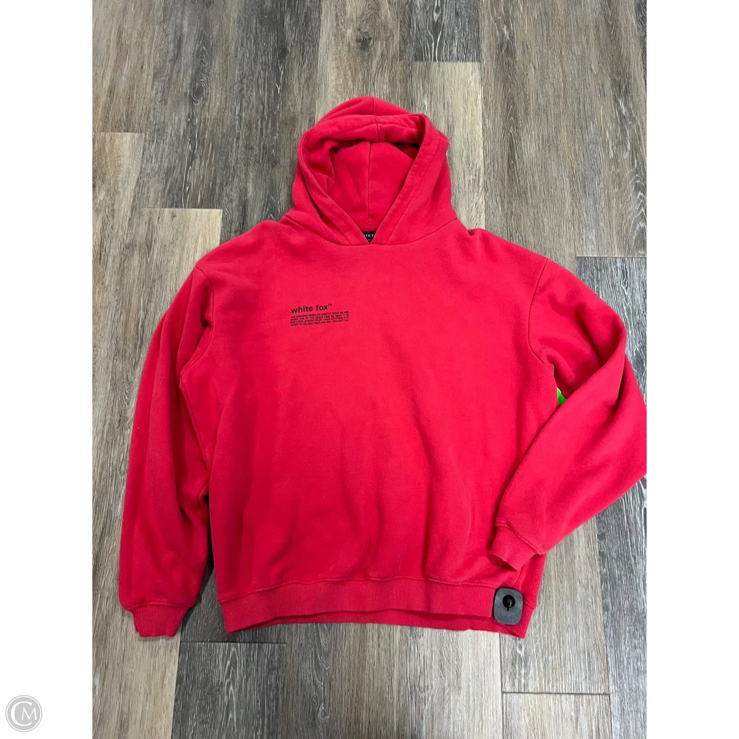 Athletic Sweatshirt Hoodie By White Fox In Red, Size: S