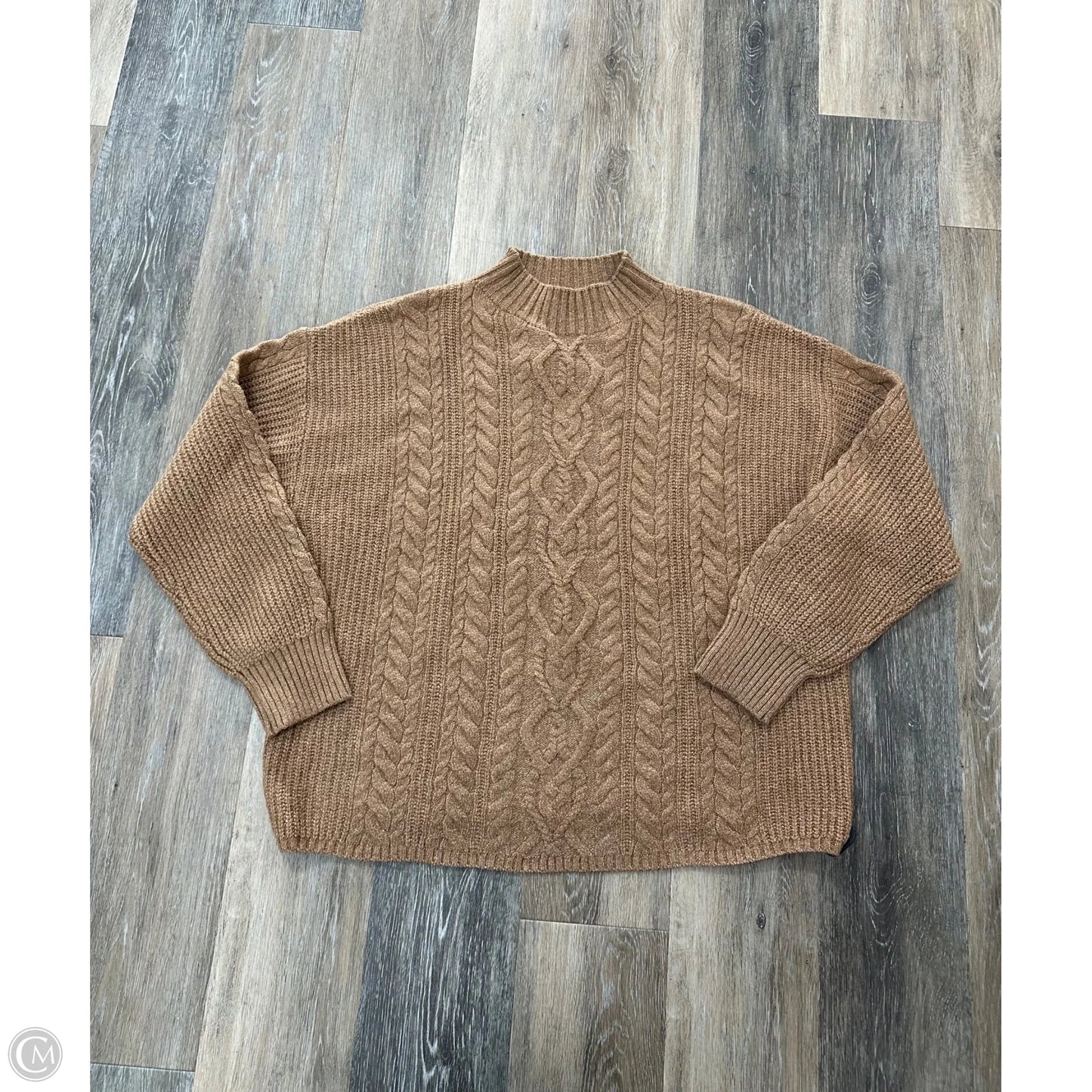 Sweater By Old Navy In Brown, Size: 2x