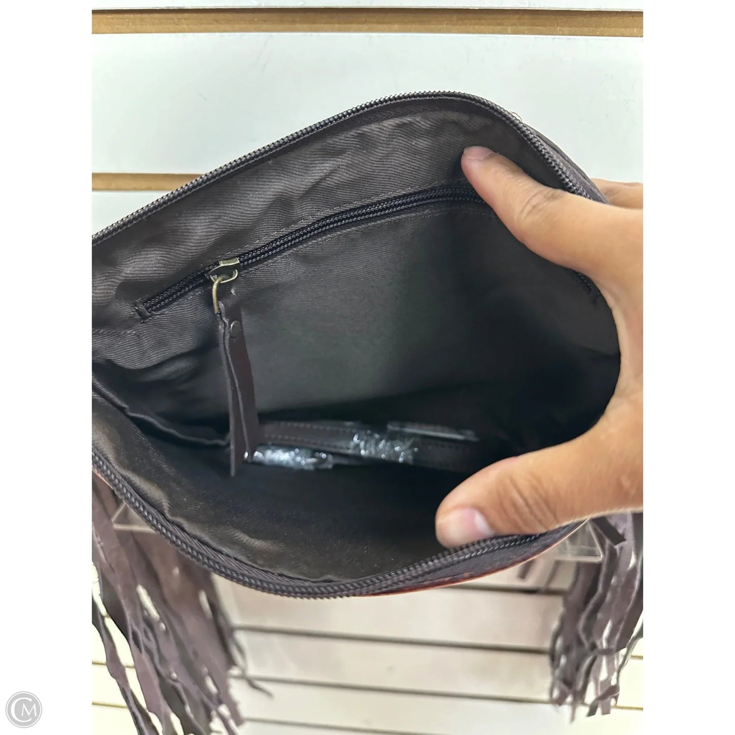Crossbody Leather By Cmc, Size: Medium