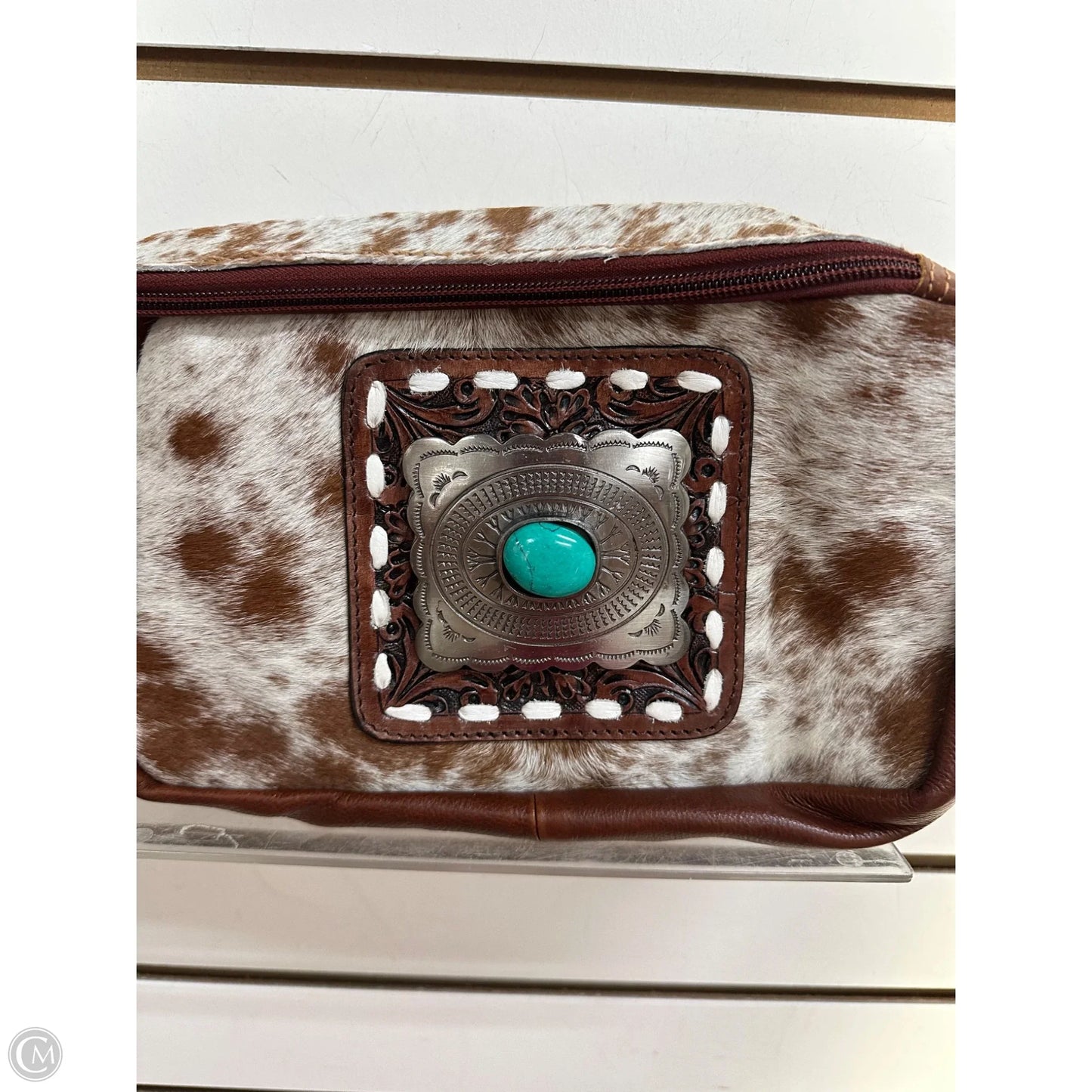 Clutch Leather By Western Lines, Size: Medium