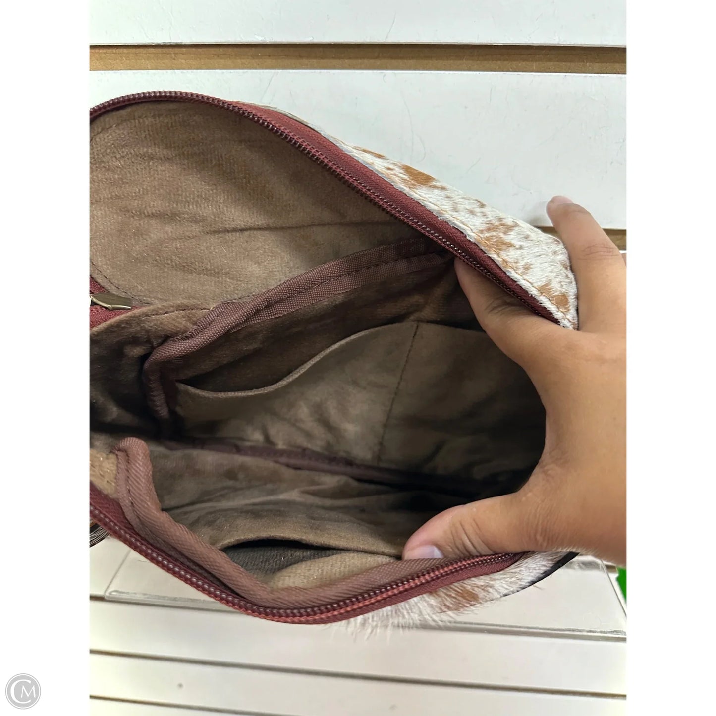 Clutch Leather By Western Lines, Size: Medium