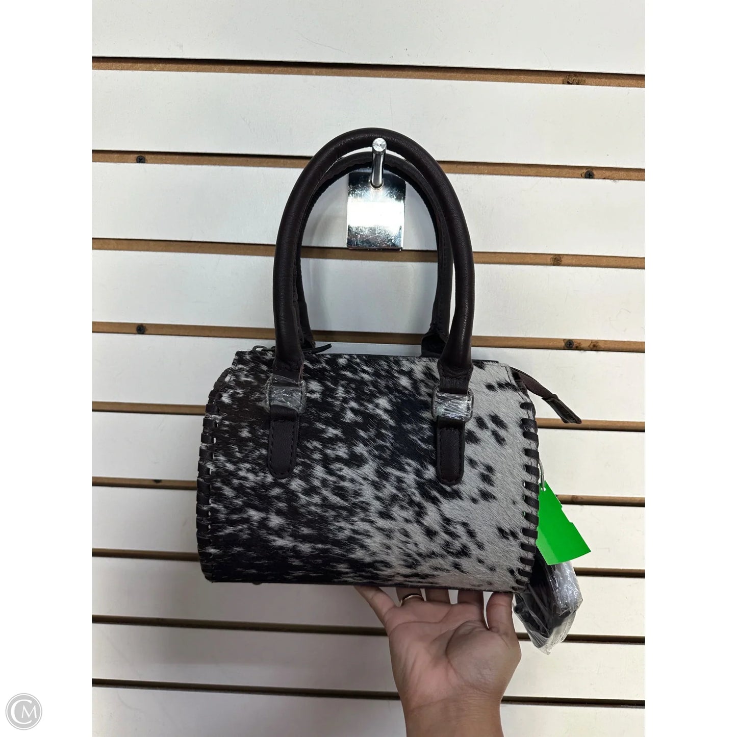 Handbag Leather By Cmc, Size: Medium