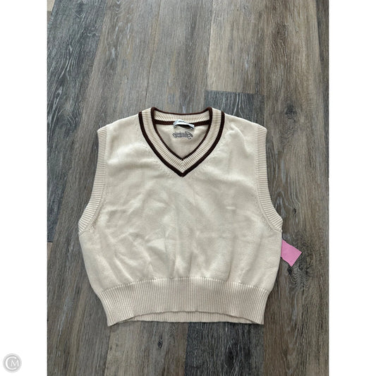Sweater Short Sleeve By Guizio In Tan, Size: L